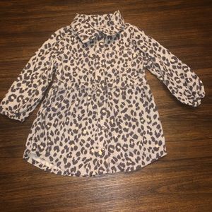 Grey & Black Leopard Print Old Navy Dress